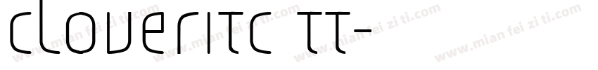 CloverITC TT字体转换